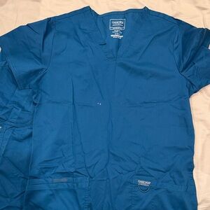 Teal Scrub Set Top and Pant Cherokee